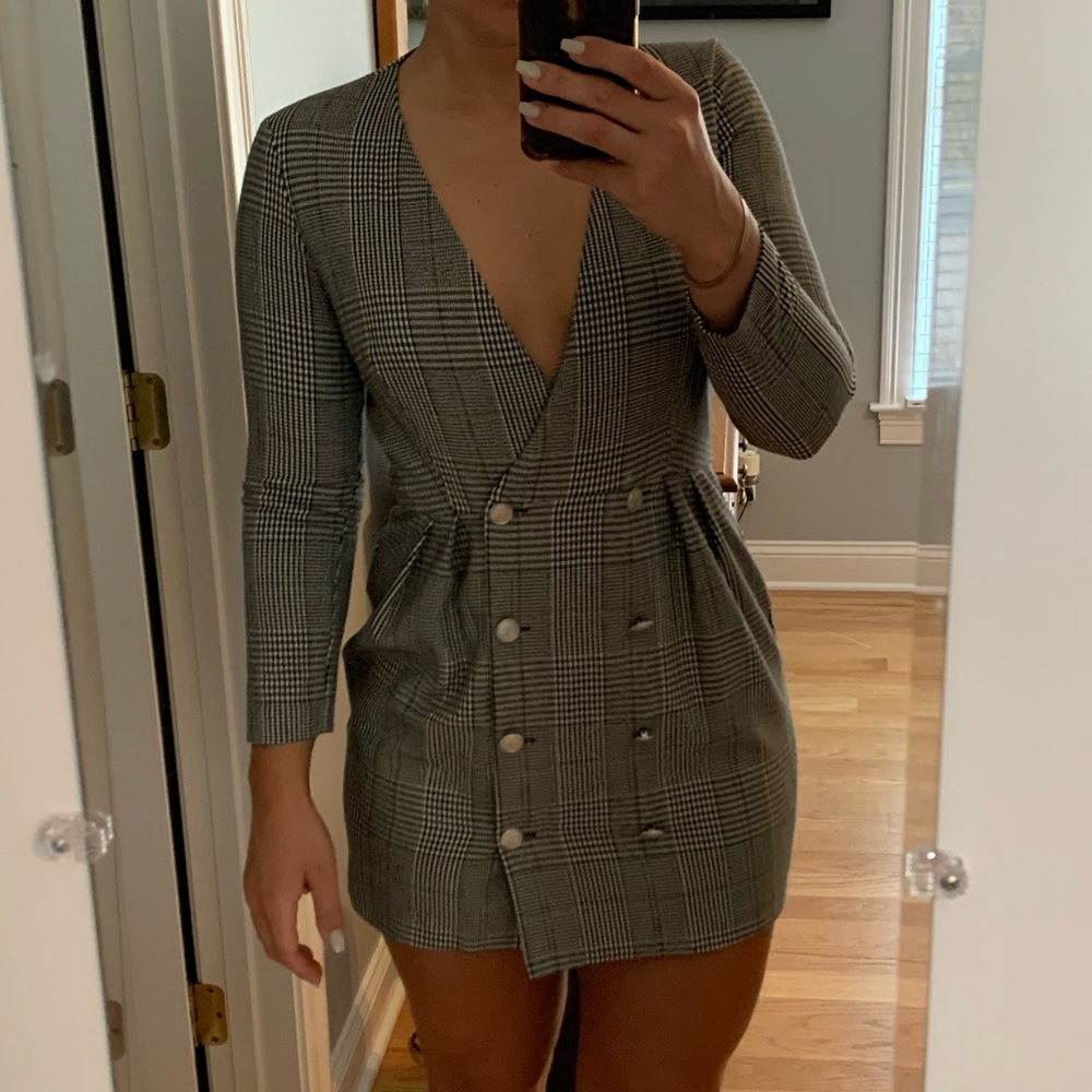 Zara plaid dress